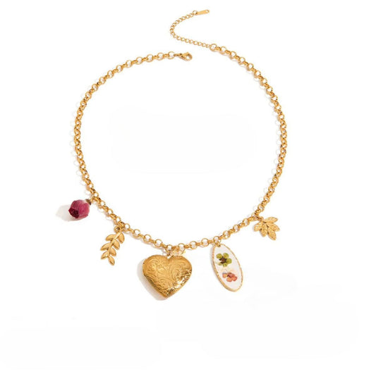 COLLIER FLEUR DE MINUIT
