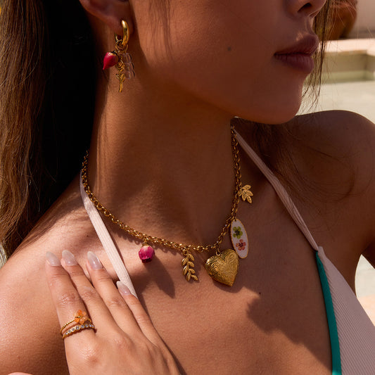 COLLIER FLEUR DE MINUIT