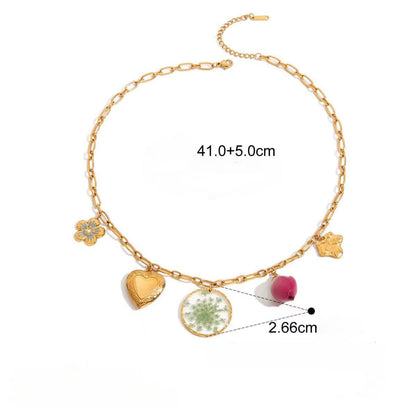 COLLIER ROSE ETERNELLE